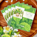 Mini Ivory & Sage Pop-Up Card FreshCut Paper