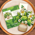 Mini Ivory & Sage Pop-Up Card FreshCut Paper