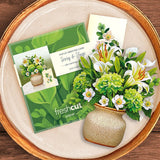 Mini Ivory & Sage Pop-Up Card FreshCut Paper