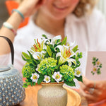 Mini Ivory & Sage Pop-Up Card FreshCut Paper