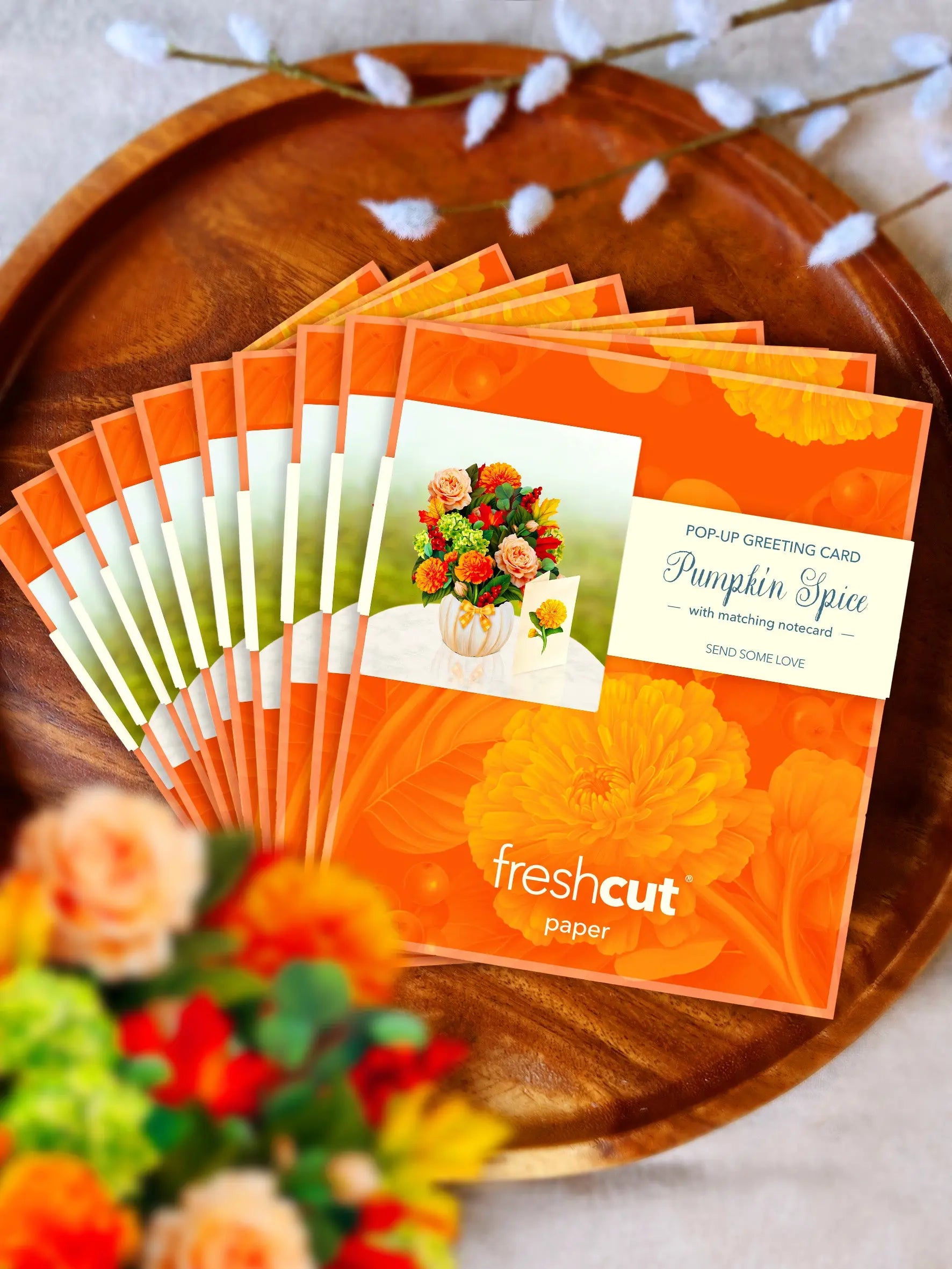 Mini Pumpkin Spice Pop-Up Card FreshCut Paper