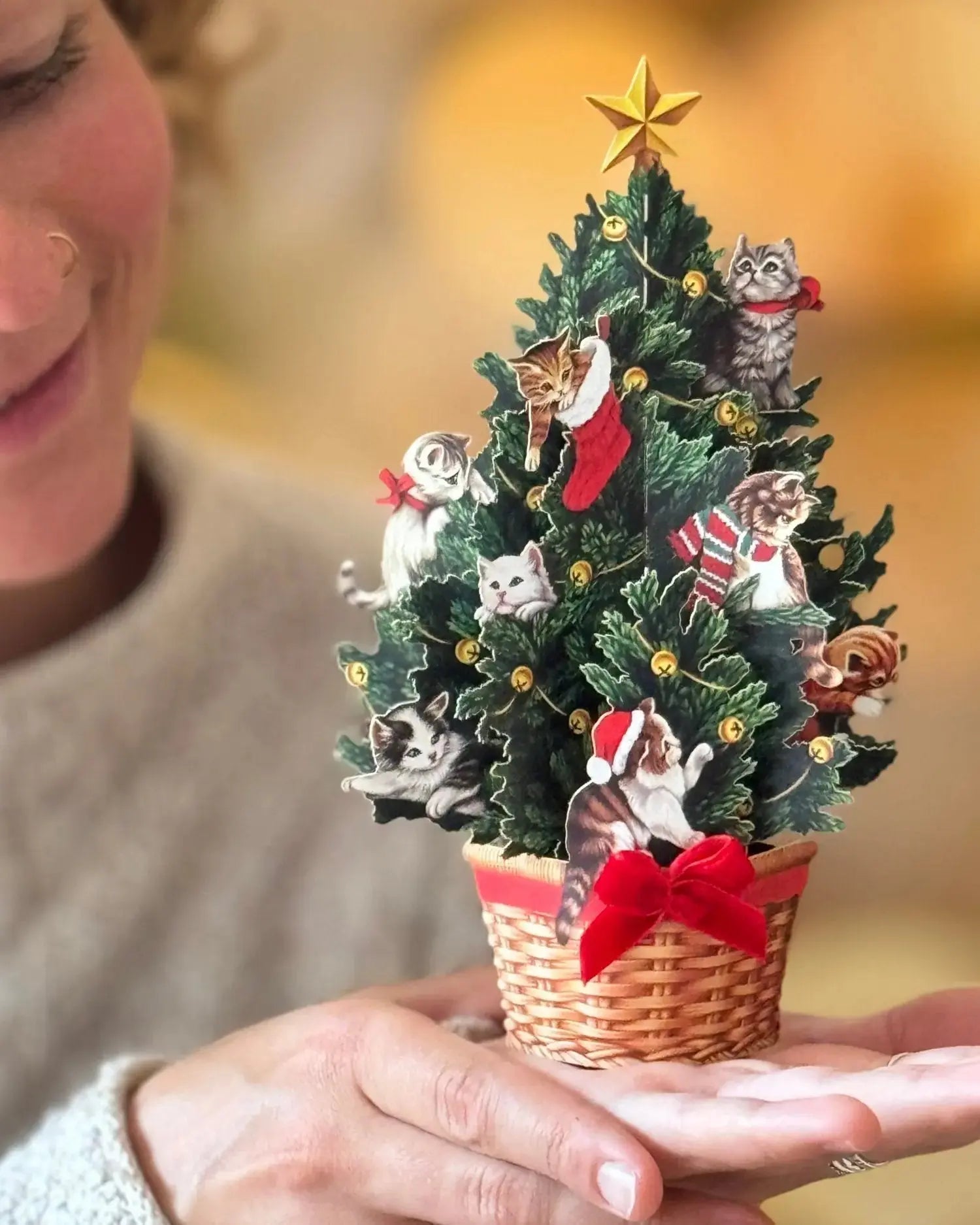Mini Meowy Christmas Tree with Model