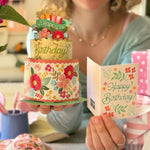 Mini Blooming Cake Pop-Up Card FreshCut Paper