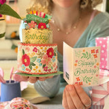 Mini Blooming Cake Pop-Up Card FreshCut Paper