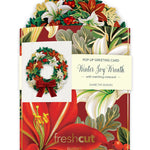 Mini Winter Joy Wreath Pop-Up Card - FreshCut Paper