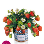Mini Strawberry Blossom Pop-Up Card - FreshCut Paper