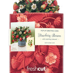Mini Strawberry Blossom Pop-Up Card - FreshCut Paper