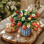 Mini Strawberry Blossom Pop-Up Card - FreshCut Paper