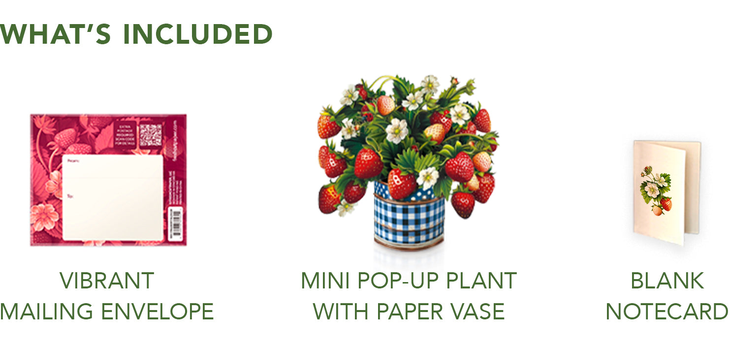 Mini Strawberry Blossom Pop-Up Card