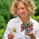 Mini Strawberry Blossom Pop-Up Card - FreshCut Paper