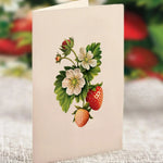 Mini Strawberry Blossom Pop-Up Card - FreshCut Paper