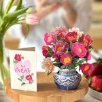 Mini Mother's Day Peony Paradise Pop-Up Card - FreshCut Paper