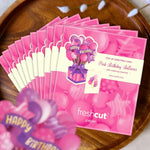 Mini Pink Birthday Balloons Pop-Up Card FreshCut Paper