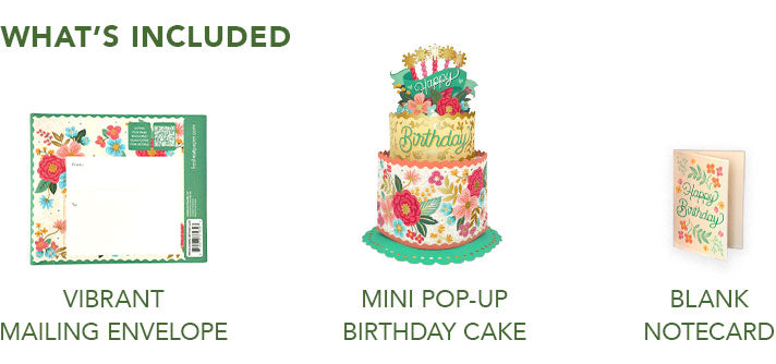 Mini Blooming Cake Pop-Up Card