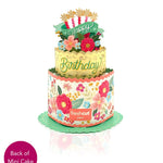 Mini Blooming Cake Pop-Up Card FreshCut Paper