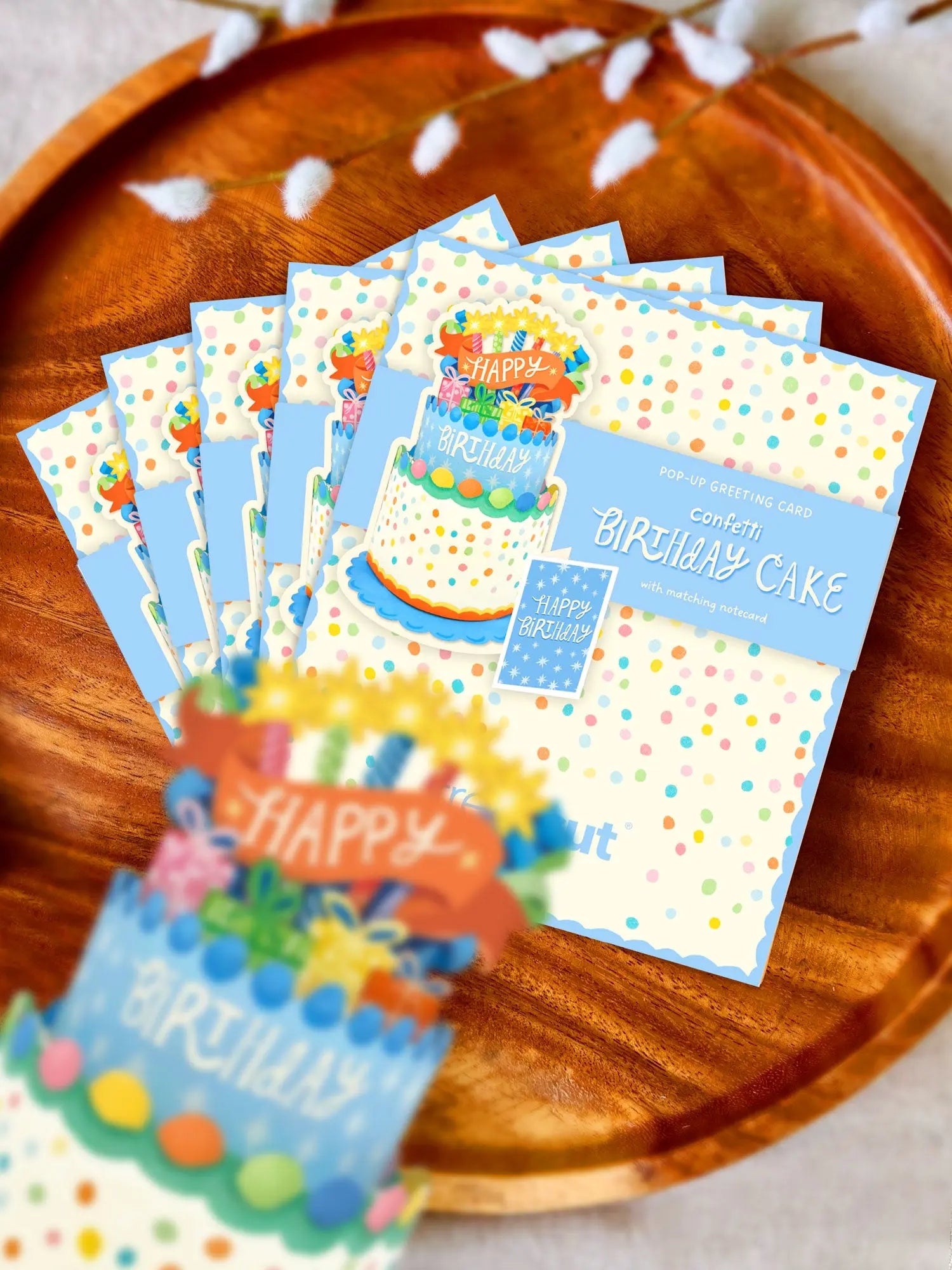 Mini Confetti Cake Pop-Up Card FreshCut Paper
