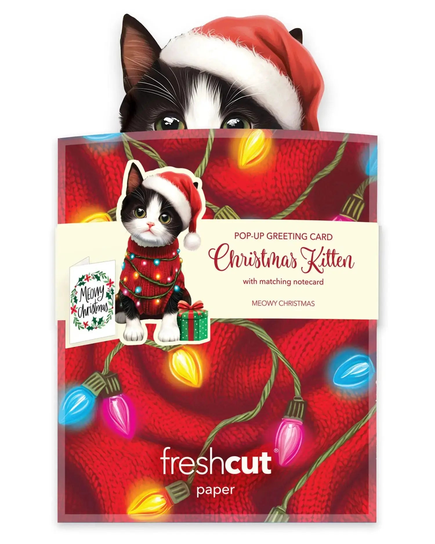 Mini Christmas Kitten FreshCut Paper