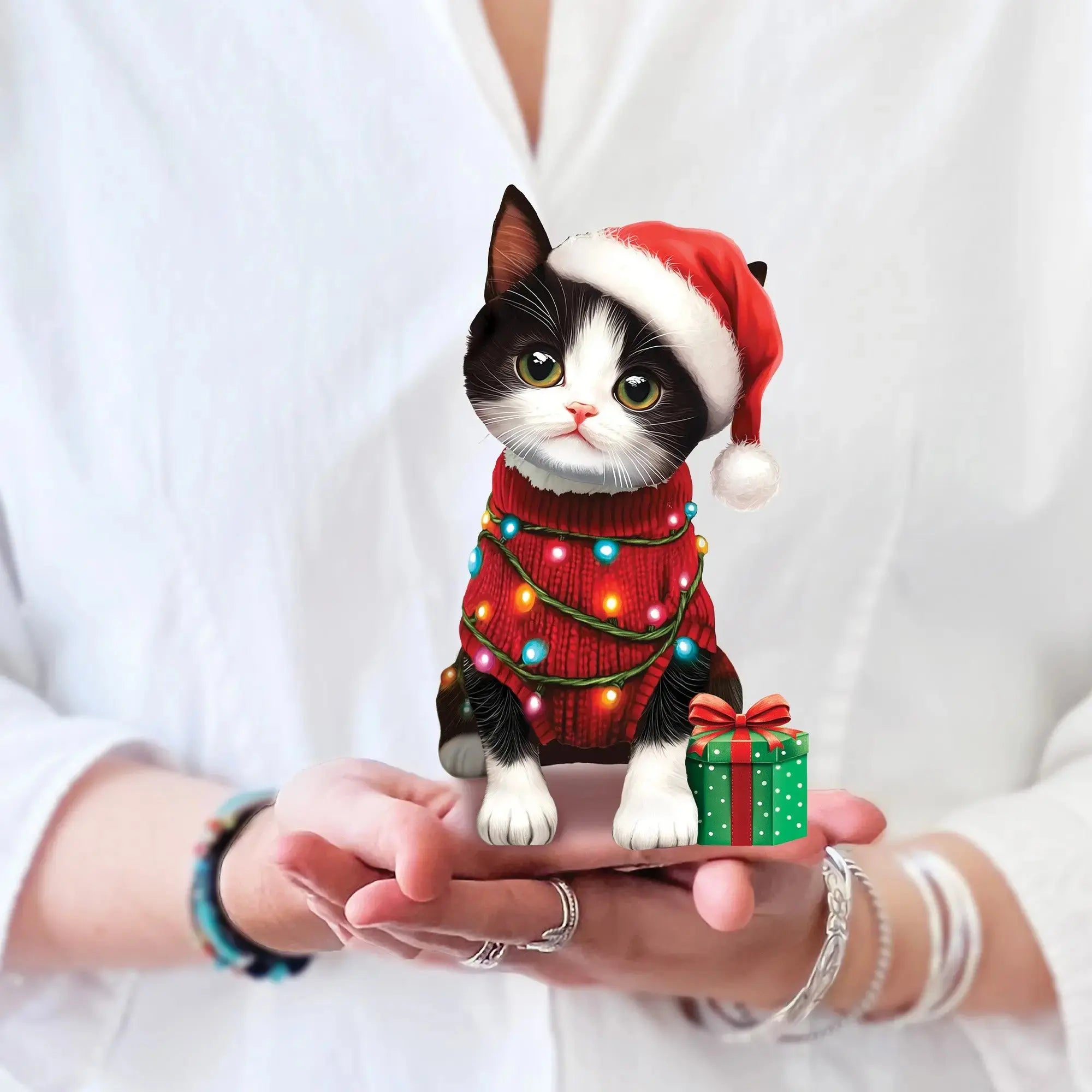 Mini Christmas Kitten FreshCut Paper