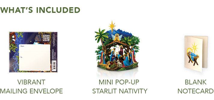 Mini Starlit Nativity Pop-Up Card
