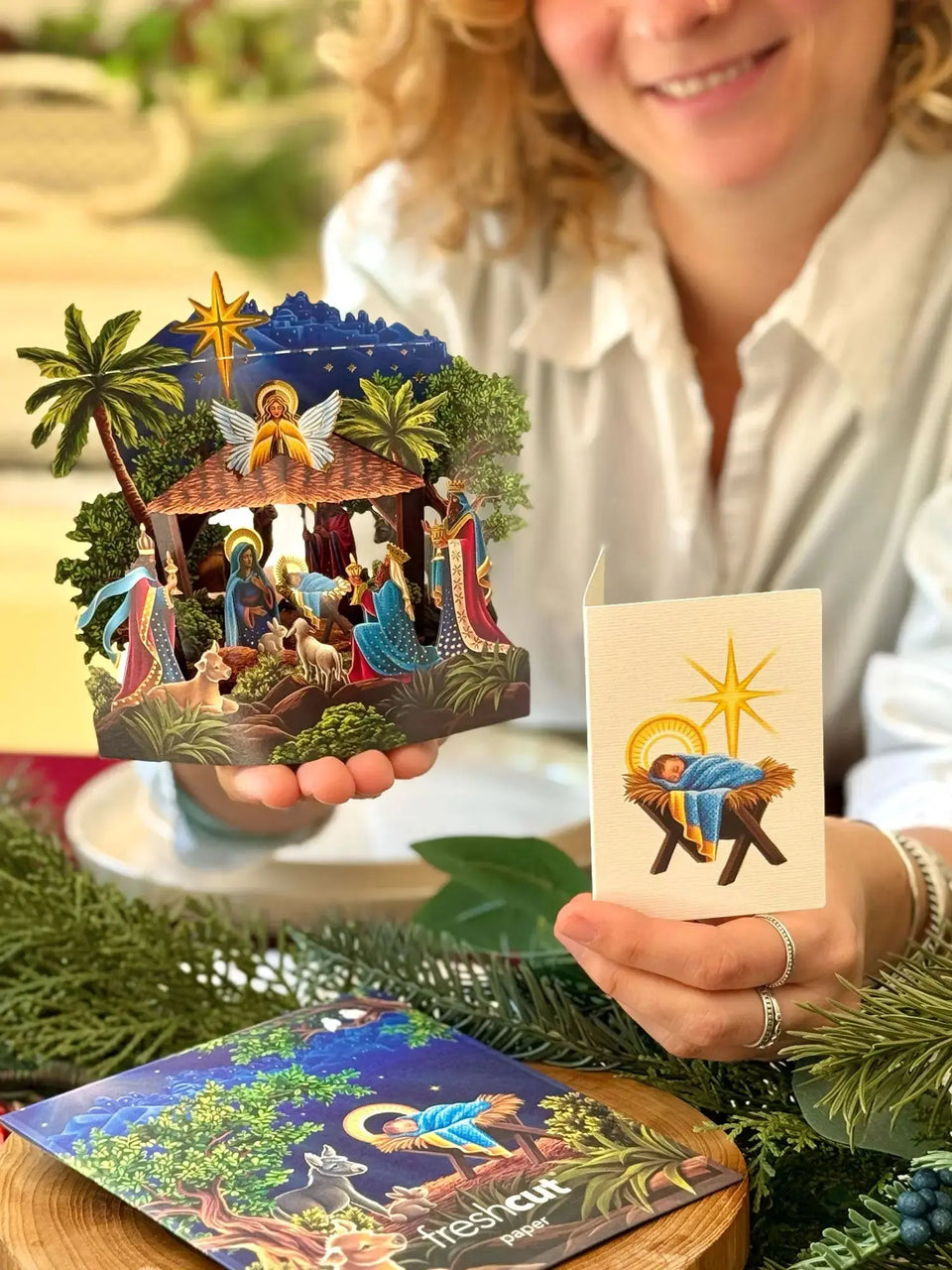 Mini Starlit Nativity FreshCut Paper
