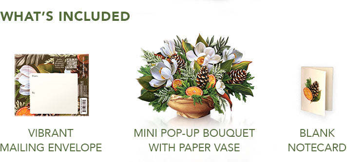 Mini Winter Magnolia Pop-Up Card
