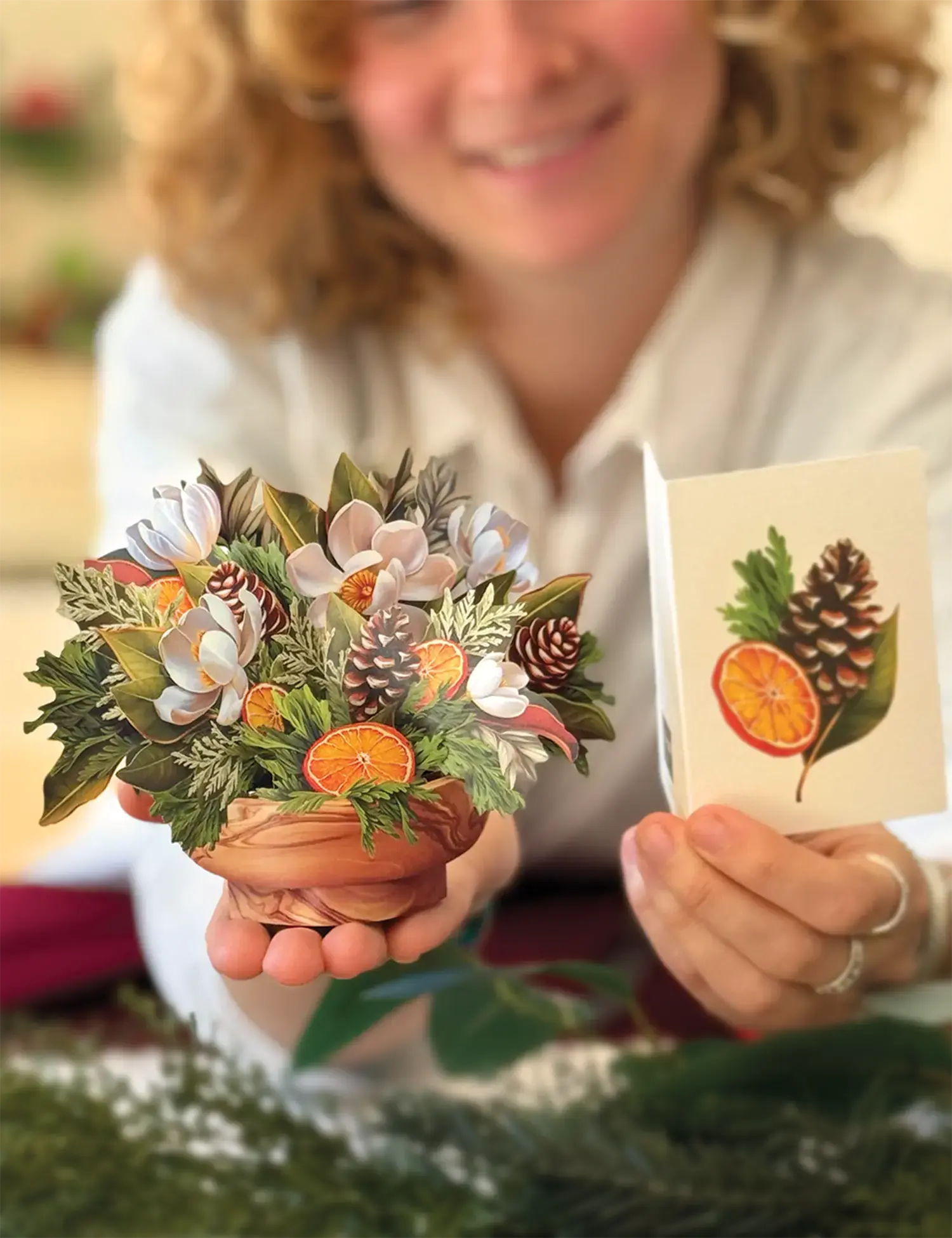 Mini Winter Magnolia FreshCut Paper