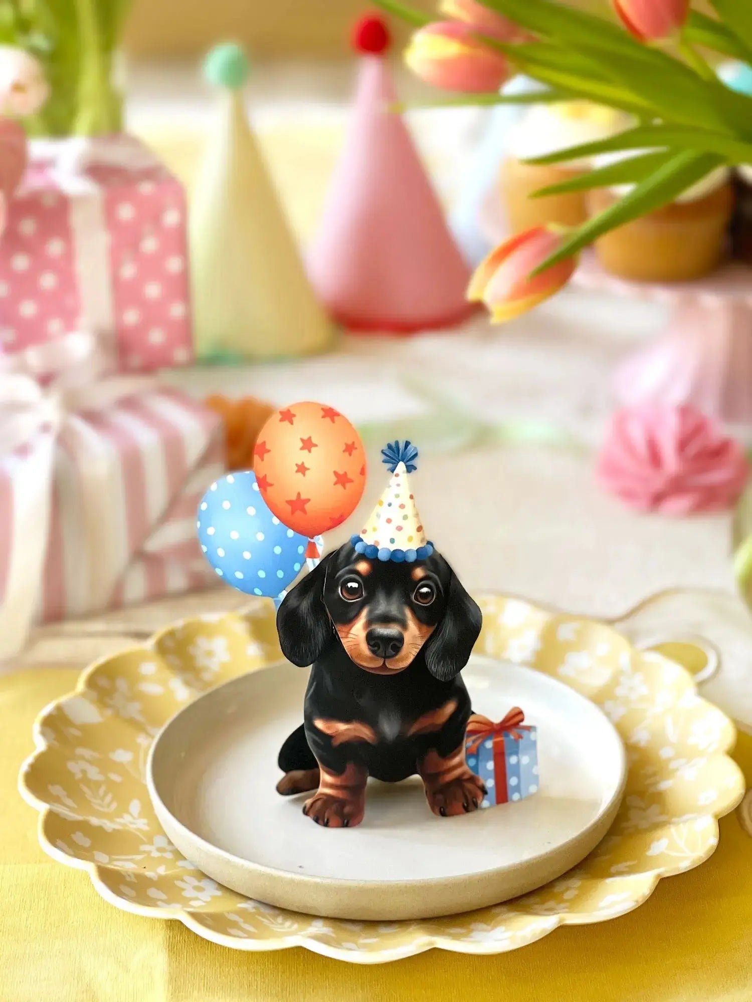 Mini Birthday Puppy FreshCut Paper