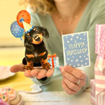 Mini Birthday Puppy Pop-Up Card FreshCut Paper