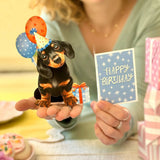 Mini Birthday Puppy Pop-Up Card FreshCut Paper