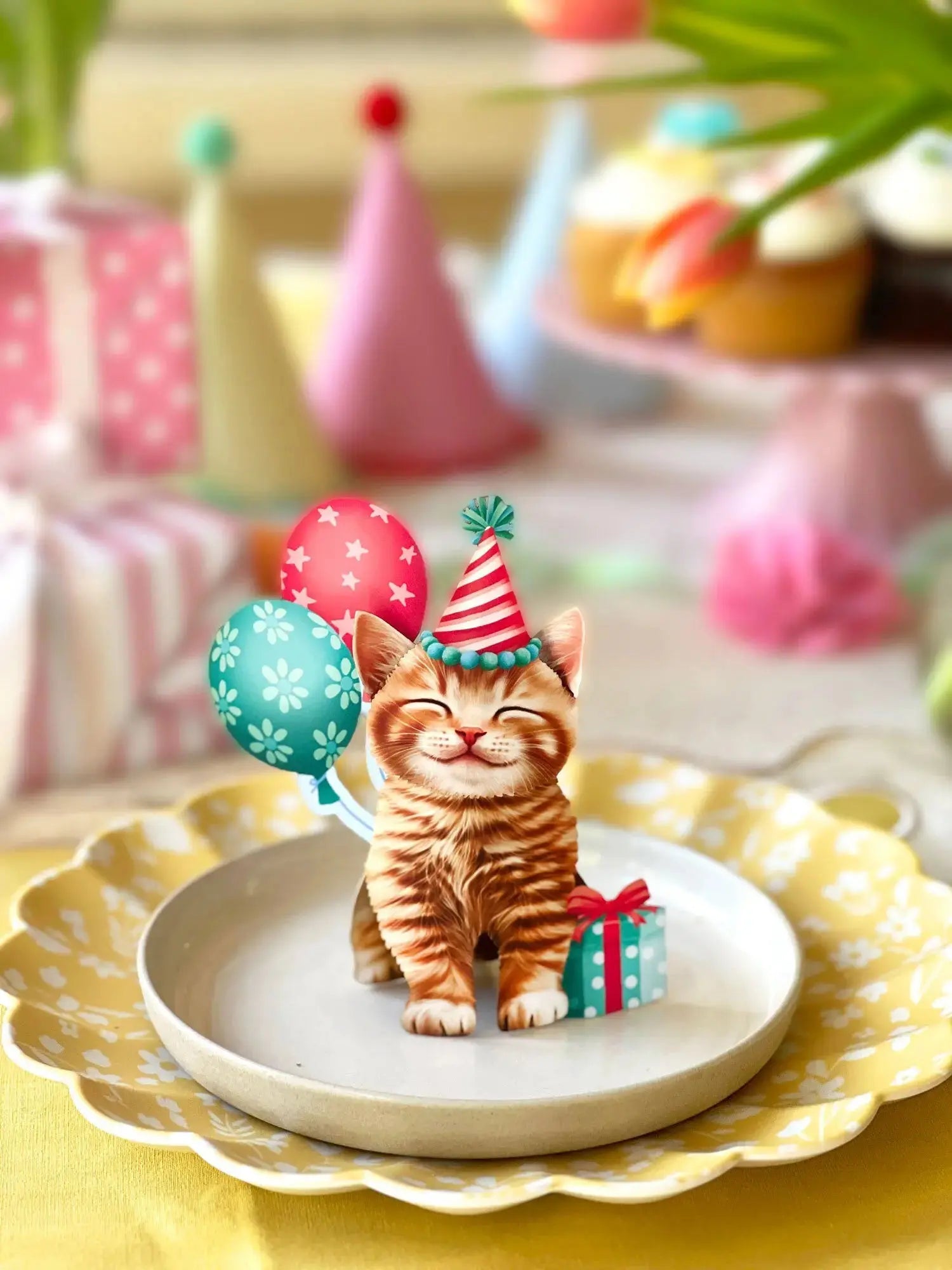 Mini Birthday Kitten FreshCut Paper