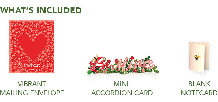 Valentine's Day Wishes Accordion Card