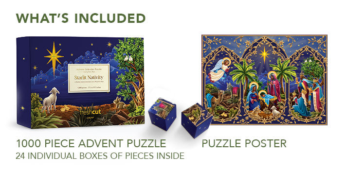 Advent Puzzle: Starlit Nativity