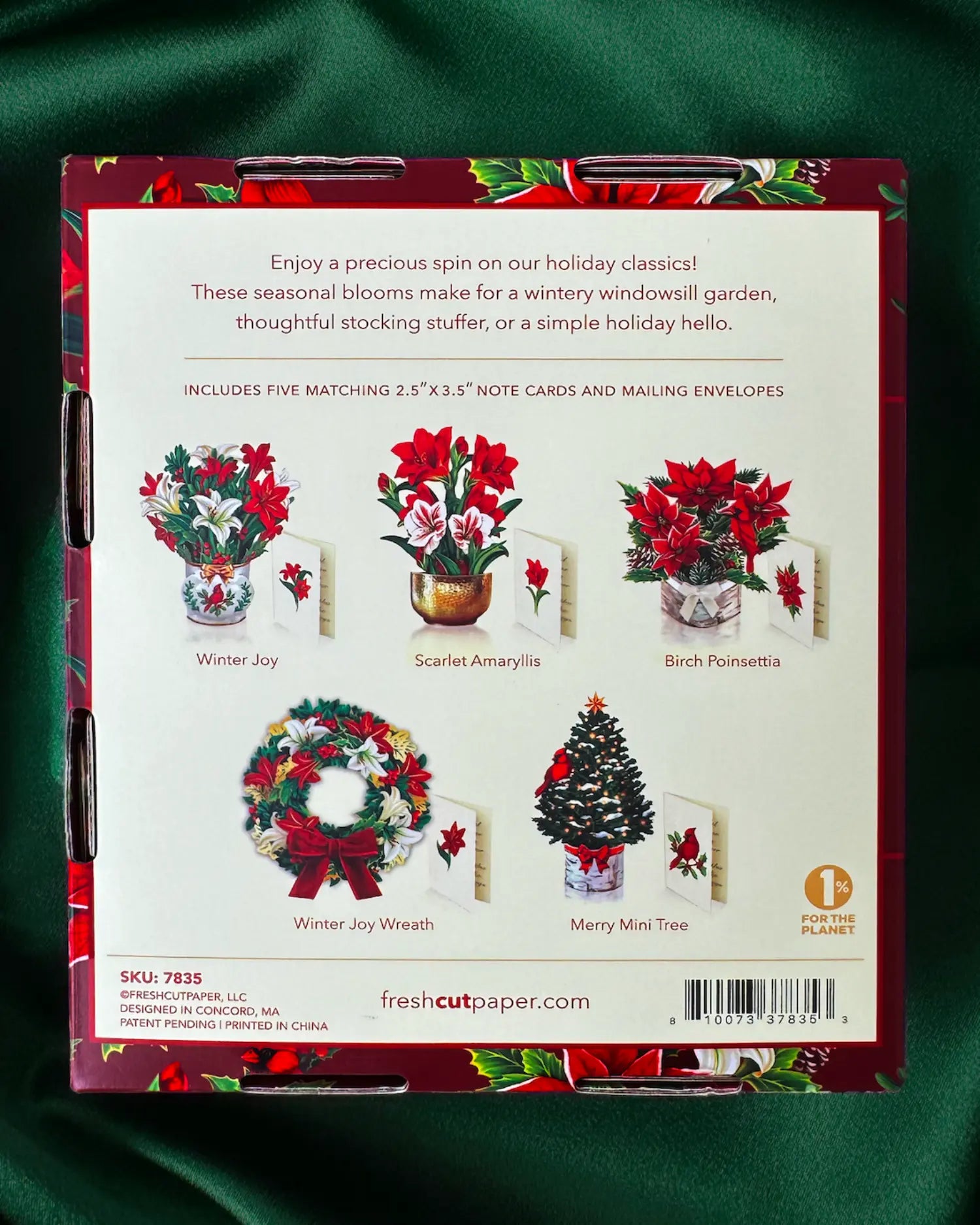 Back of Holiday Collections Boxed Set