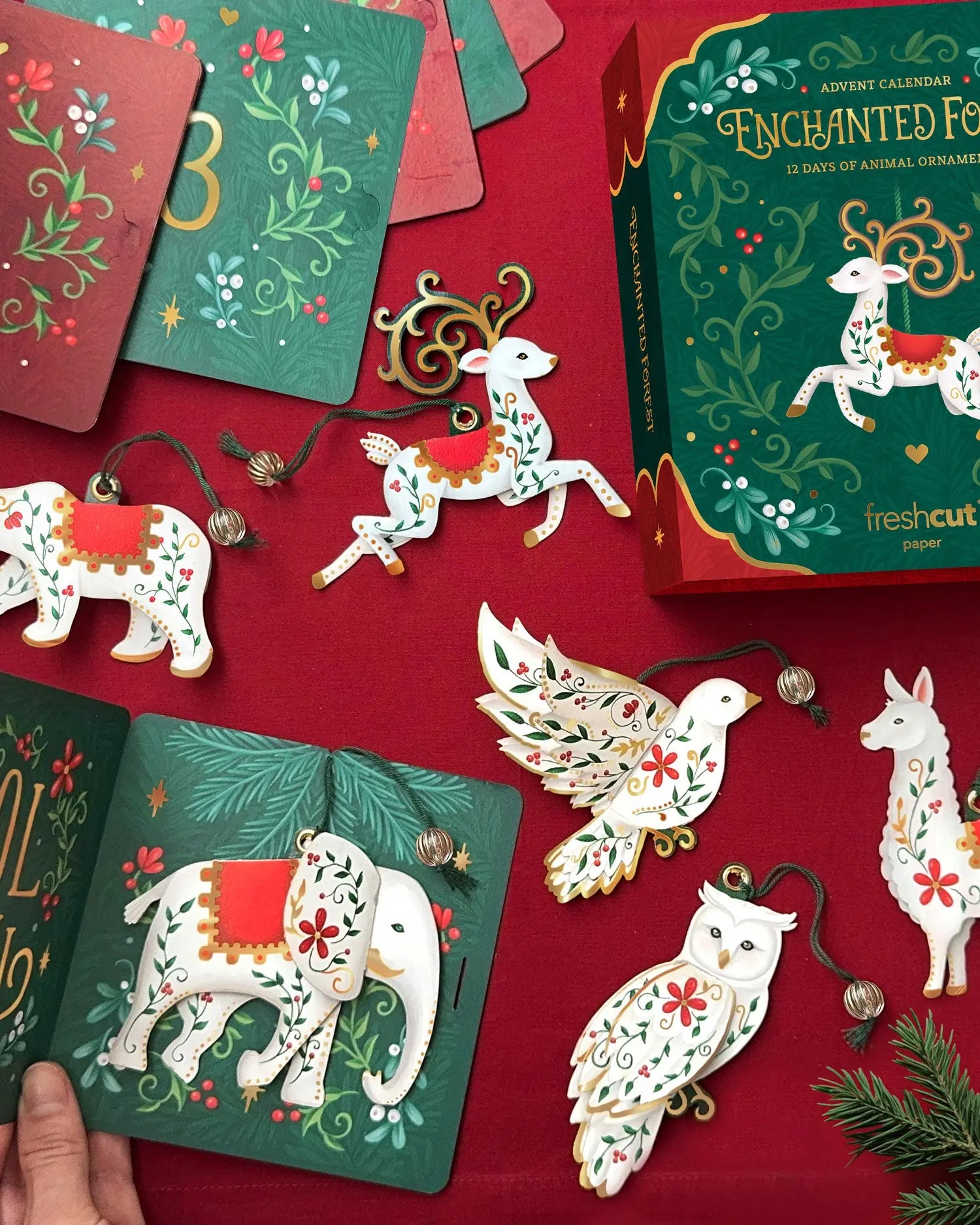 12 Days of Enchanted Forest Ornaments Freshcut Paper