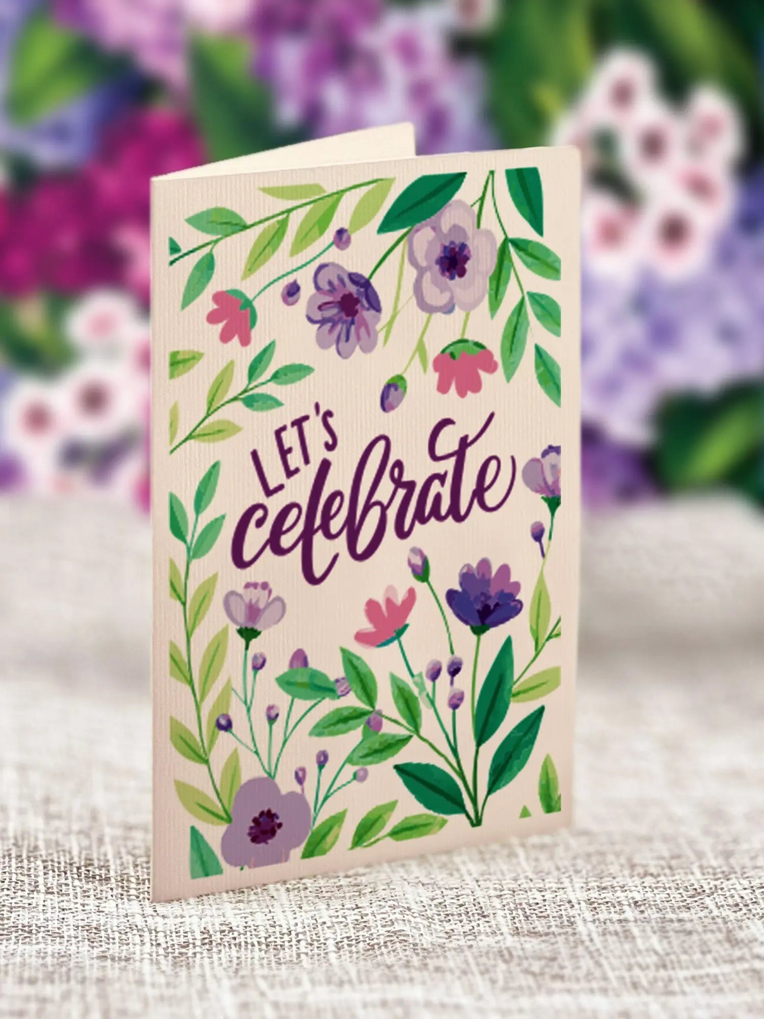 Birthday Grande Garden Lilacs FreshCut Paper