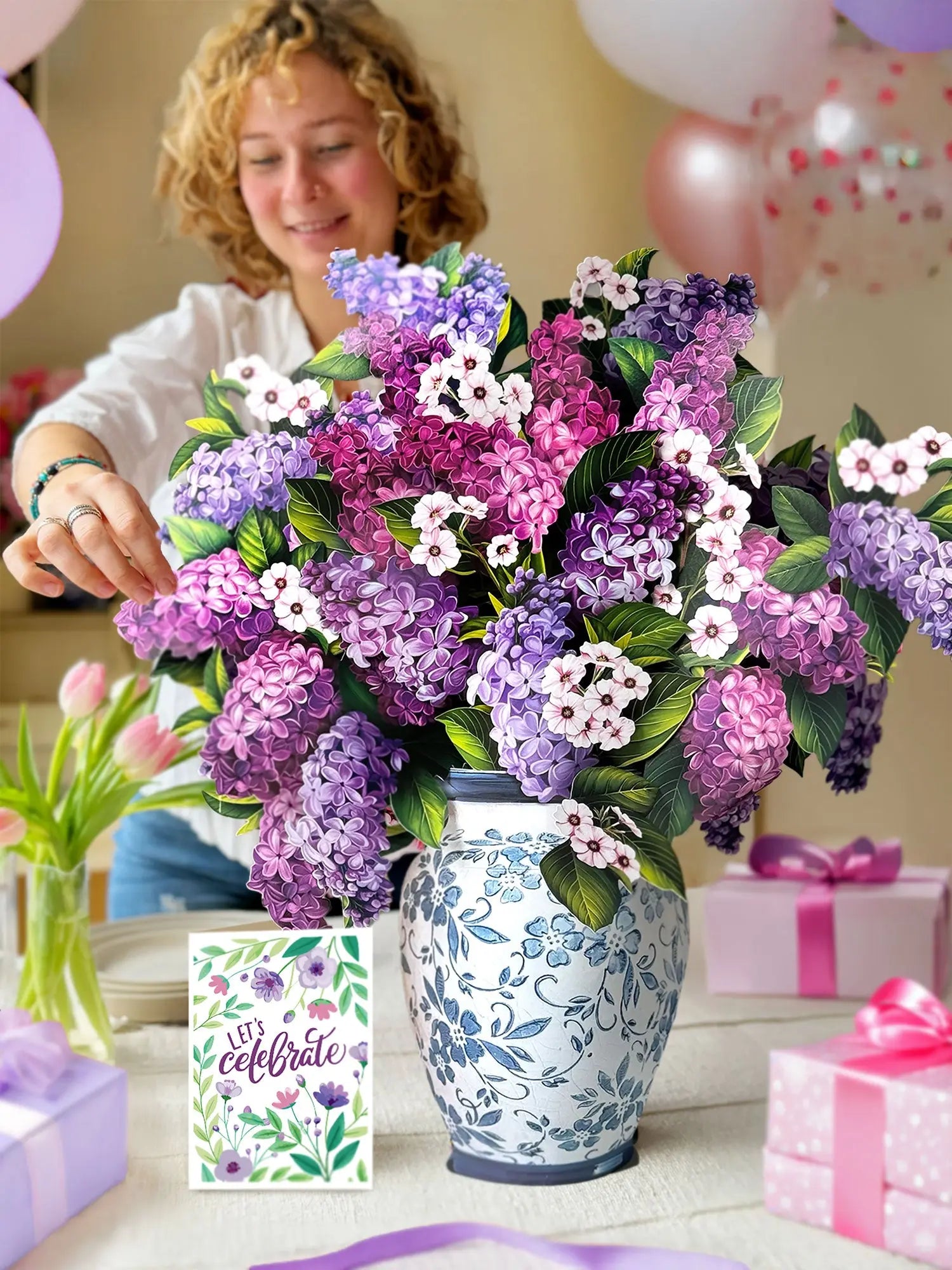 Birthday Grande Garden Lilacs FreshCut Paper