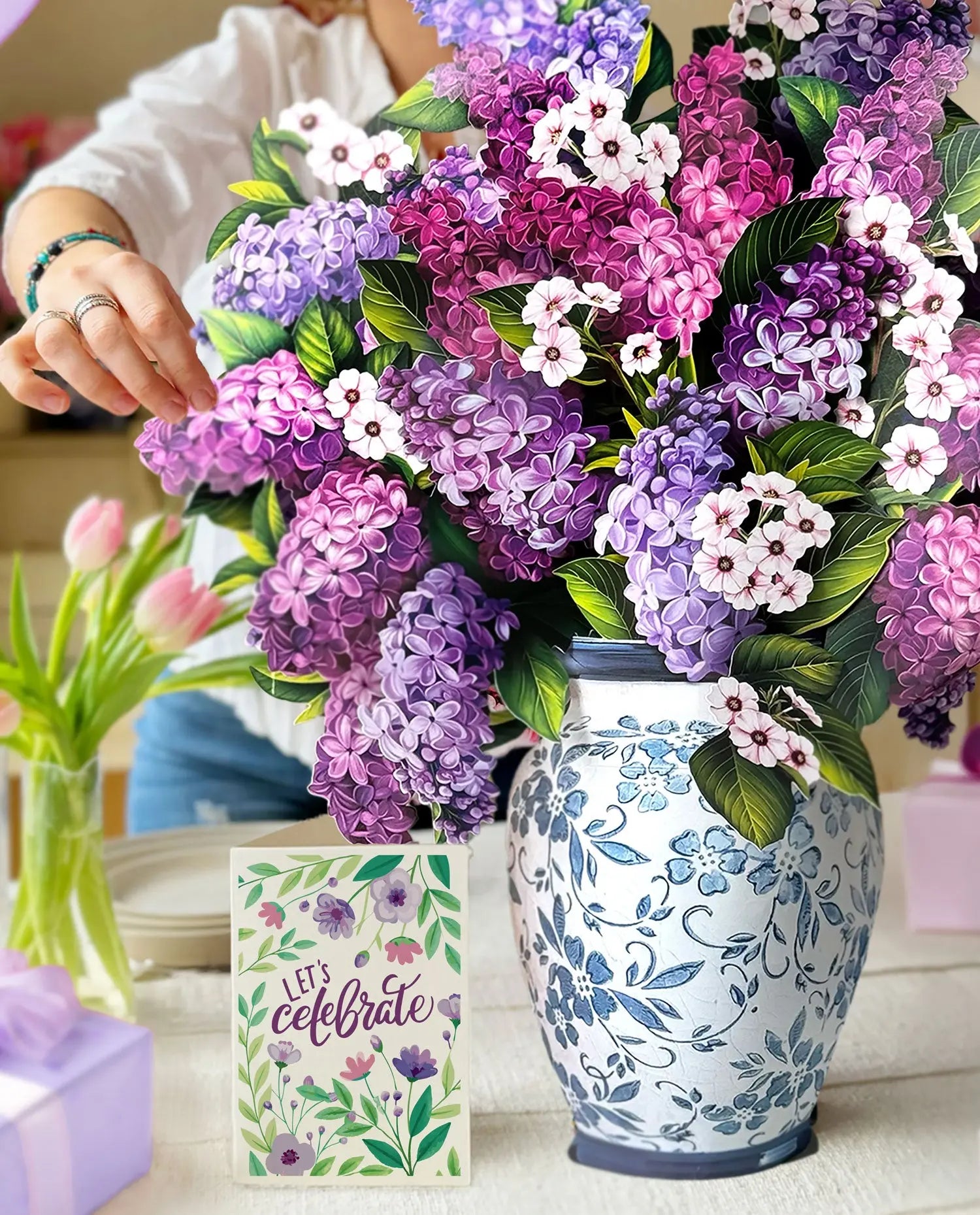 Birthday Grande Garden Lilacs FreshCut Paper