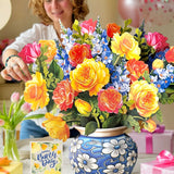 Birthday Grande Sorbet Roses FreshCut Paper