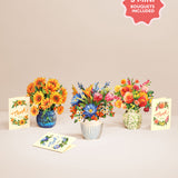 Mini Pop-Up Thank You Blooms Boxed Set of 5