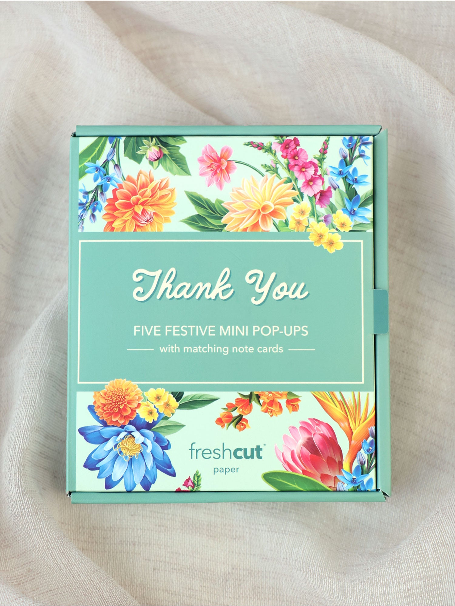 Mini Pop-Up Thank You Blooms Boxed Set of 5