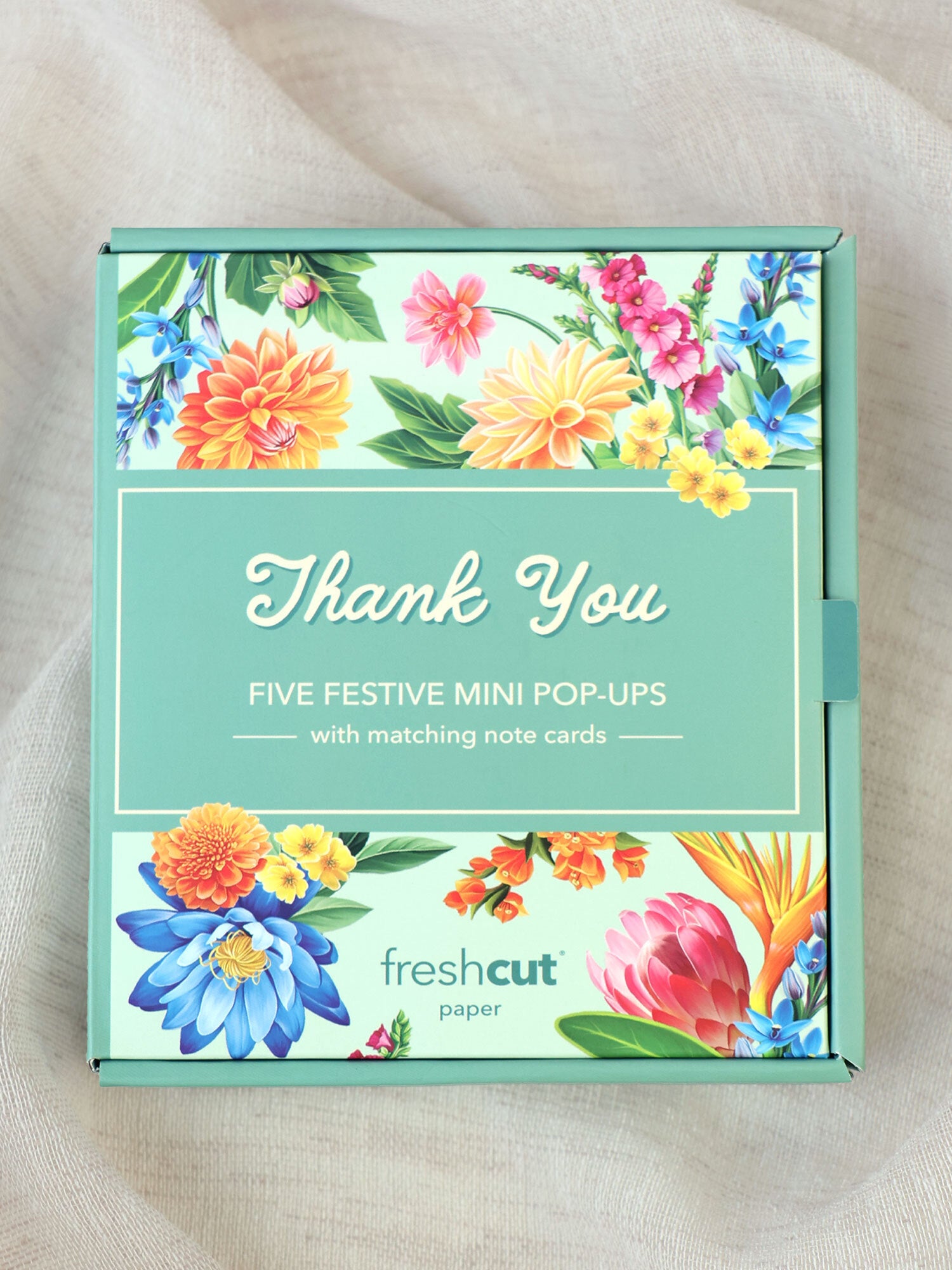 Mini Pop-Up Thank You Blooms Boxed Set of 5