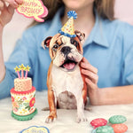 Birthday English Bulldog Pop-Up Card FreshCut Paper