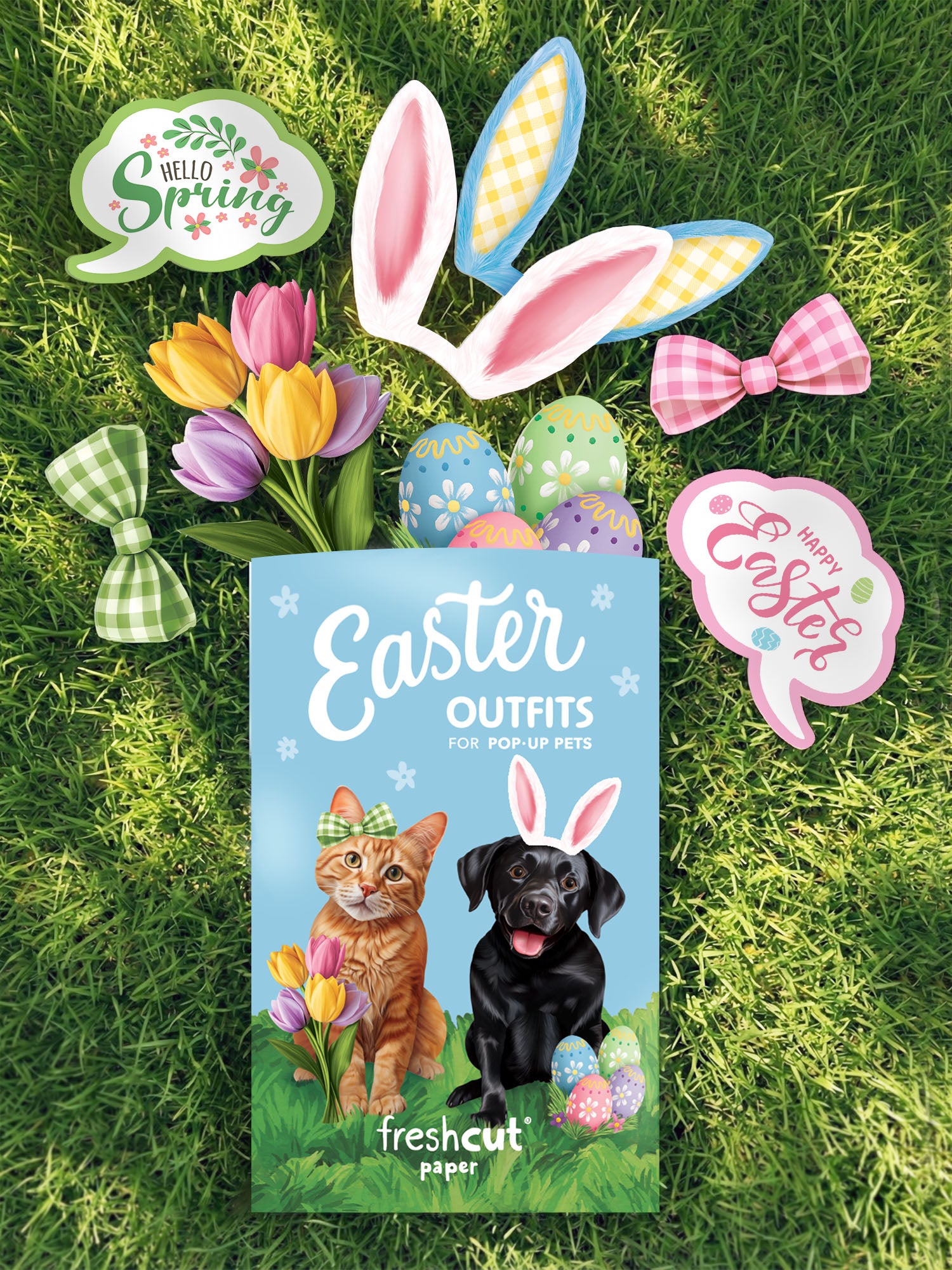 Easter Pop-Up Pet Accessories Freshcut Paper