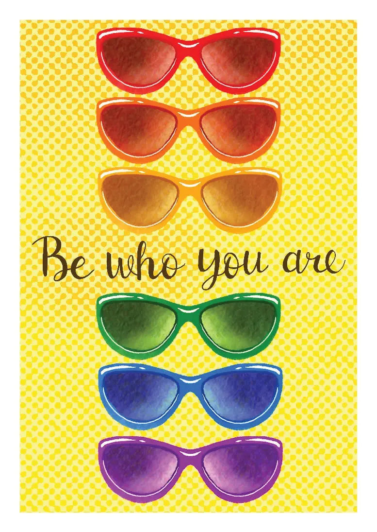 Be Who You Are Pride Card FreshCut Paper Celebrate Individuality