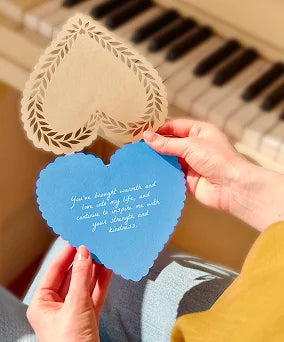 Mother's Day Blue Heart