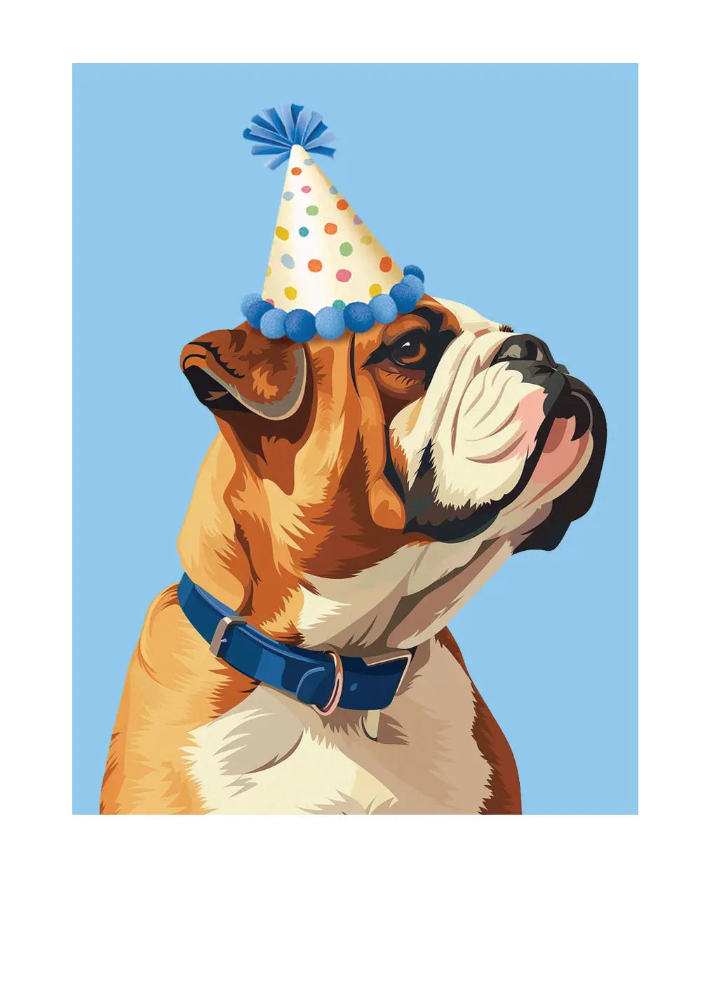 Birthday Bulldog Card Freshcut Paper