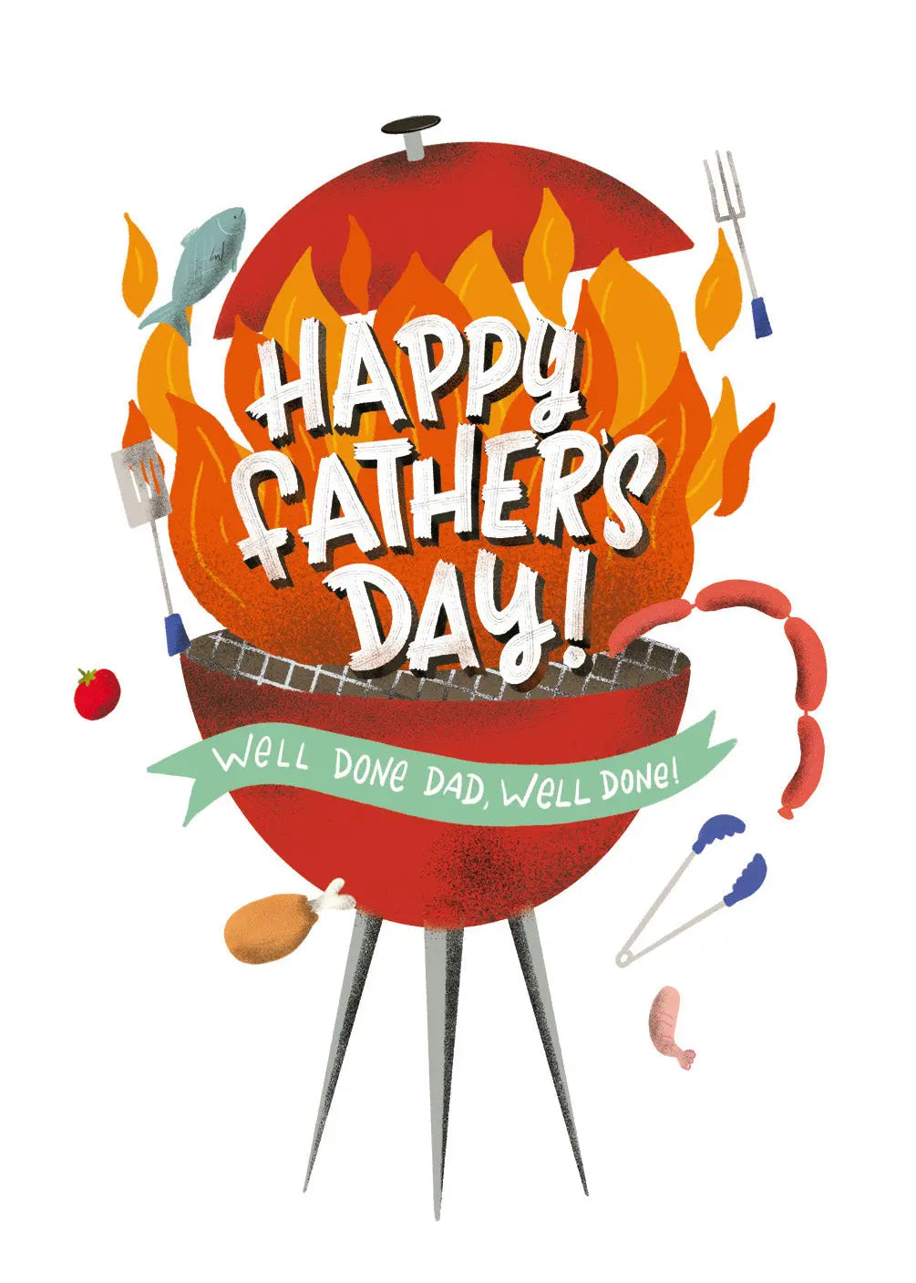 Father's Day BBQ Card - FreshCut Paper
