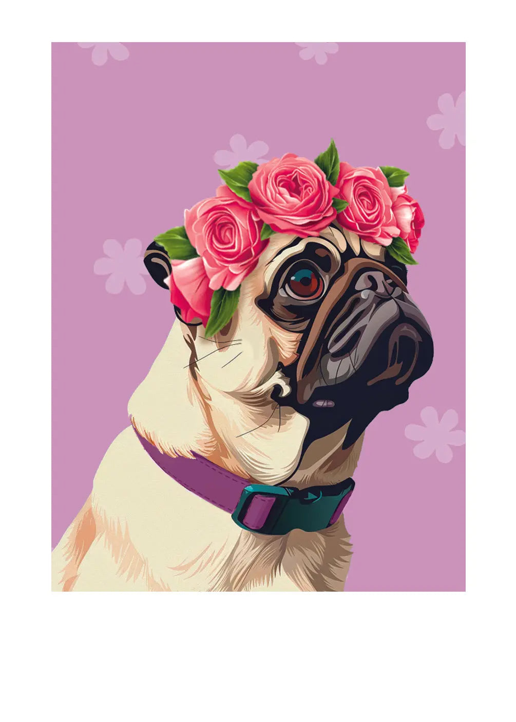 Mother's Day Pug Card - FreshCut Paper