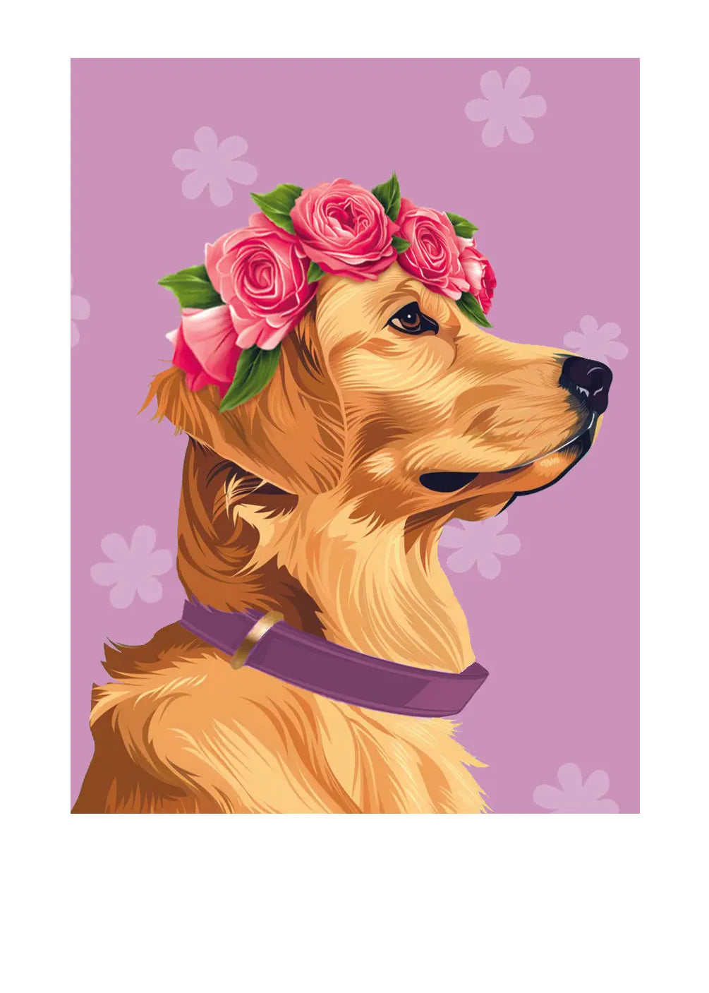Mother's Day Golden Retriever Card - FreshCut Paper