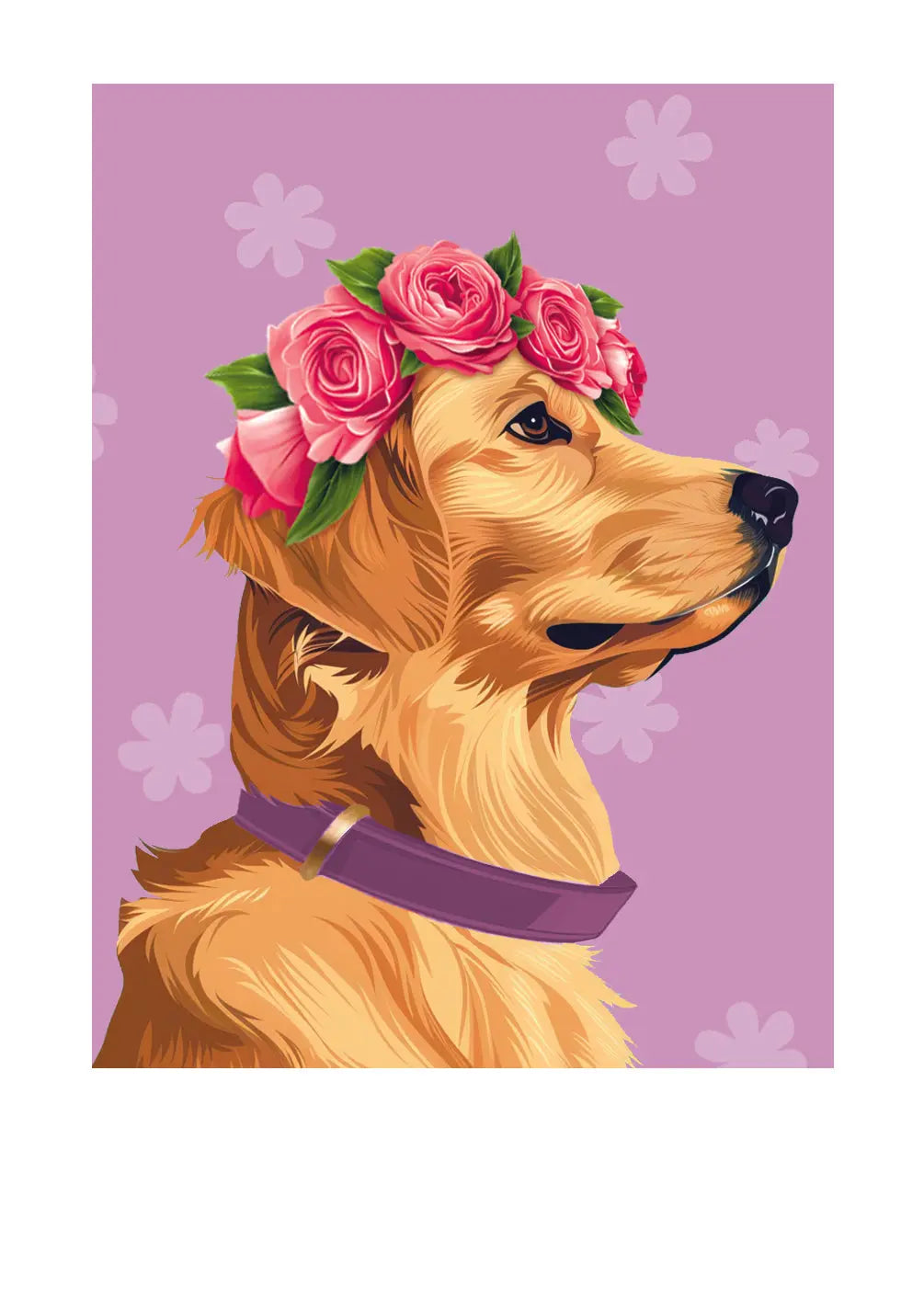 Mother's Day Golden Retriever Card - FreshCut Paper